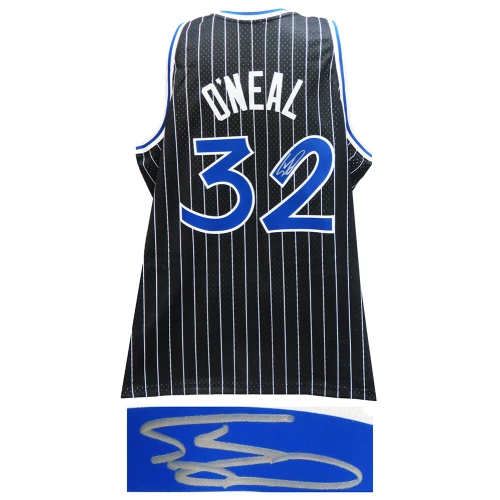 Shaquille O'Neal Signed Orlando Magic Mitchell & Ness Black NBA Swingman Basketball Jersey