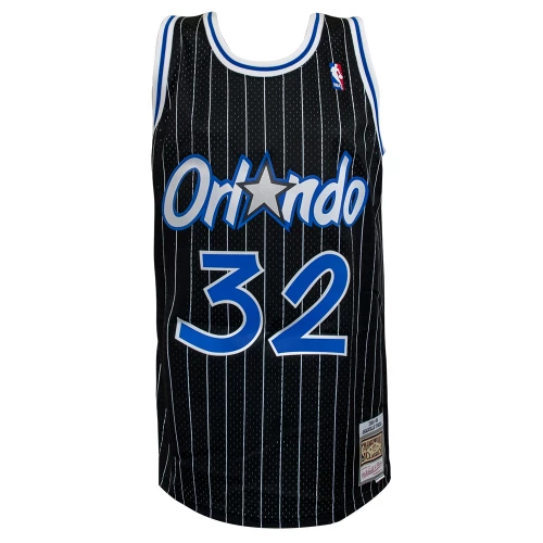 Shaquille O'Neal Signed Orlando Magic Mitchell & Ness Black NBA Swingman Basketball Jersey - Image 2