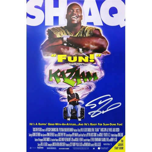 Shaquille O'Neal Signed Kazaam 11x17 Movie Poster