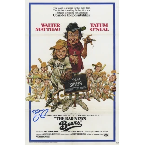 Tatum O'Neal Signed Bad News Bears 11x17 Movie Poster