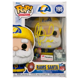 Orlando Pace Signed Los Angeles Rams Santa Funko Pop Doll #195 w/HOF'16