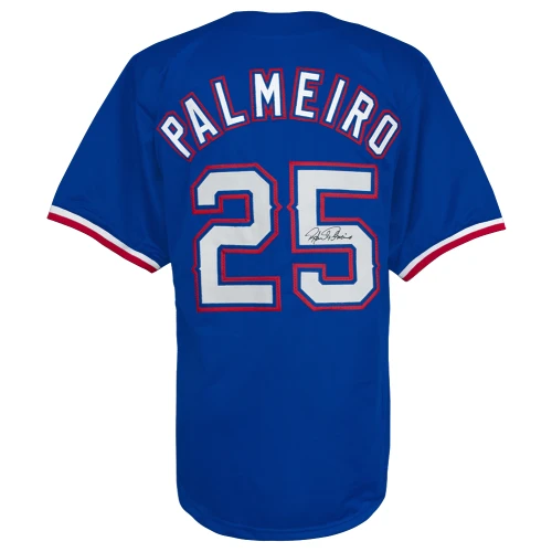 Rafael Palmeiro Signed Blue Custom Baseball Jersey