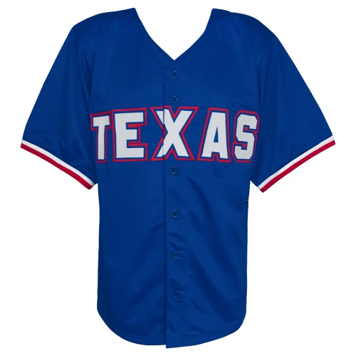 Rafael Palmeiro Signed Blue Custom Baseball Jersey - Image 3