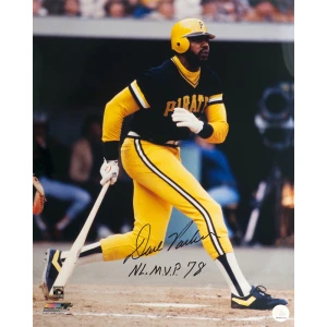 Dave Parker Signed Pittsburgh Pirates Black Jersey Action 16x20 Photo w/NL MVP 78