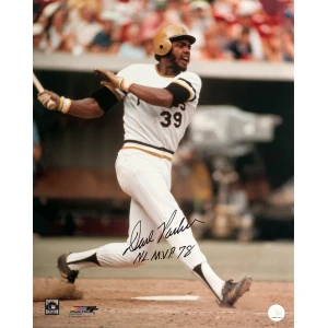 Dave Parker Signed Pittsburgh Pirates White Jersey Action 16x20 Photo w/NL MVP 78