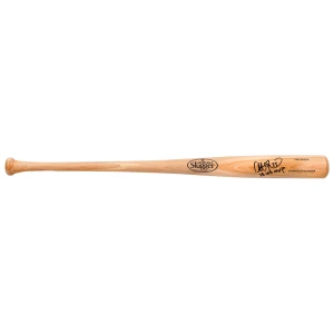 Steve Pearce Signed Louisville Slugger Pro Stock Blonde Baseball Bat w/2018 WS MVP