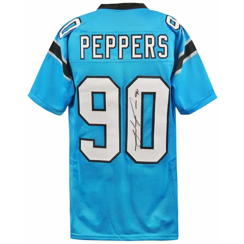 Julius Peppers Signed Teal Custom Football Jersey