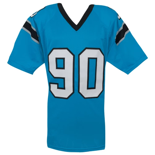 Julius Peppers Signed Teal Custom Football Jersey - Image 2