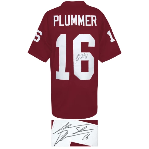 Jake Plummer Signed Red Custom Football Jersey w/Snake - Image 2