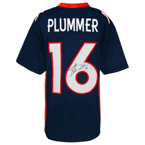 Jake Plummer Signed Navy Custom Football Jersey w/Snake