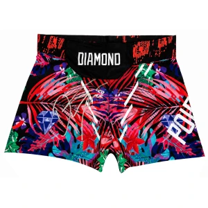 Dustin Poirier Signed MMA Multi Color Fighting Shorts
