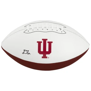 D'Angelo Ponds Signed Indiana Hoosiers Logo Brands White Logo Football