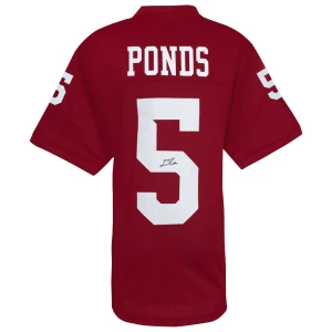 D'Angelo Ponds Signed Red Custom College Football Jersey
