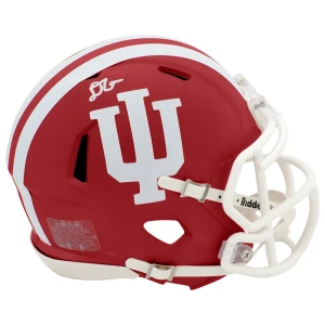 D'Angelo Ponds Signed Indiana Hoosiers Riddell Speed Mini Helmet