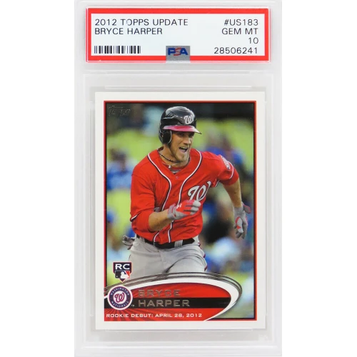Bryce Harper (Washington Nationals) 2012 Topps Update Baseball #US183 RC Rookie Card - PSA 10 GEM MINT (New Label)