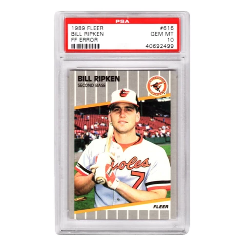 Bill Ripken (Baltimore Orioles) 1989 Fleer Baseball #616 FF Error Card - PSA 10 GEM MINT