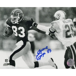 Andre Reed Signed Buffalo Bills B&W Action vs. Dolphins 8x10 Photo