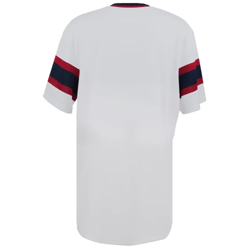 Jerry Reinsdorf Signed Chicago White Sox 1980's Style Throwback Majestic Cooperstown Collection White Jersey - Image 2