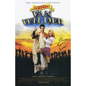 Tara Reid Signed Van Wilder 11x17 Movie Poster w/Gwein