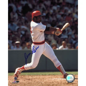 Jim Rice Signed Boston Red Sox Swinging Action 8x10 Photo