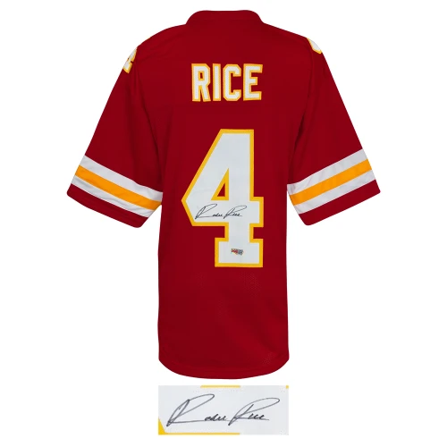 Rashee Rice Signed Red Custom Football Jersey - Image 2