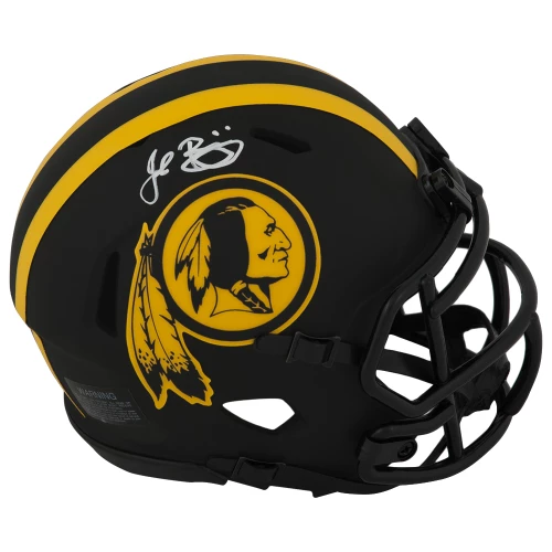 John Riggins Signed Washington Redskins ECLIPSE Black Matte Riddell Speed Mini Helmet