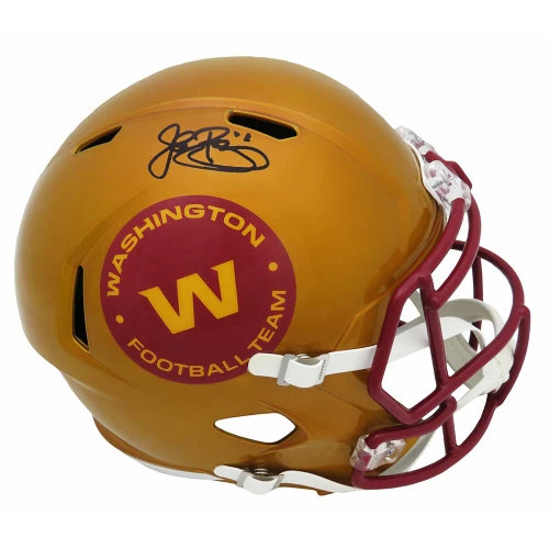 John Riggins Signed Washington Football Team FLASH Riddell Full Size Speed Replica Helmet