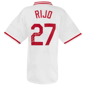 Jose Rijo Signed White Custom Baseball Jersey w/90 WS MVP