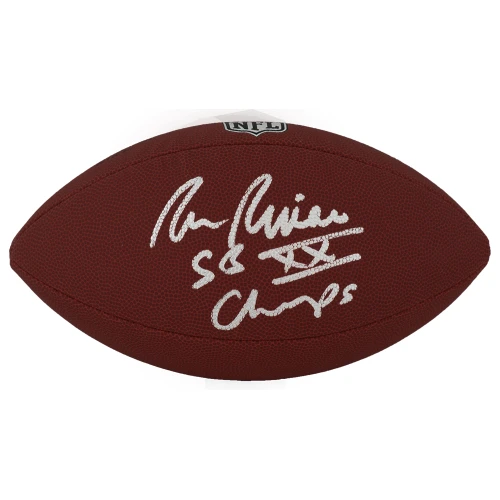 Ron Rivera Signed Wilson Limited Full Size NFL Football w/SB XX Champs