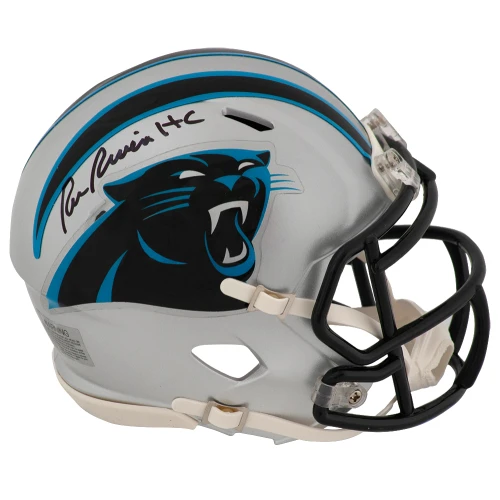 Ron Rivera Signed Carolina Panthers Riddell Speed Mini Helmet w/HC