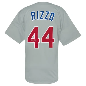 Anthony Rizzo Signed Grey Custom Baseball Jersey