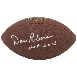 Dave Robinson Signed Wilson Super Grip F/S NFL Football w/HOF 2013