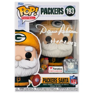 Dave Robinson Signed Packers SANTA Funko Pop Doll #193 w/HOF 2013 - (In White)