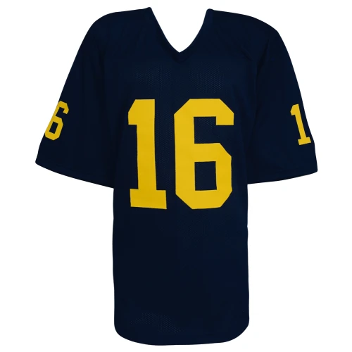 Denard Robinson Signed Navy Custom Football Jersey - Image 3
