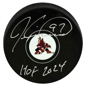 Jeremy Roenick Signed Arizona Coyotes Logo Hockey Puck w/HOF 2024