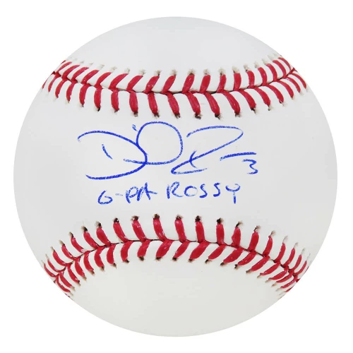 David Ross Signed Rawlings Official MLB Baseball w/G-Pa Rossy