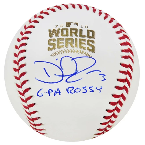David Ross Signed Rawlings Official 2016 World Series MLB Baseball w/G-Pa Rossy