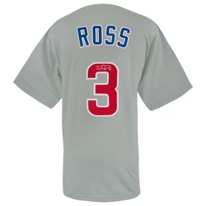 David Ross Signed Grey Custom Style Baseball Jersey