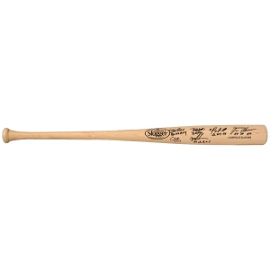 Rookie of the Year Winners Multi Signed Louisville Slugger Pro Stock Blonde Baseball Bat (6 Signatures / 6 Inscriptions)