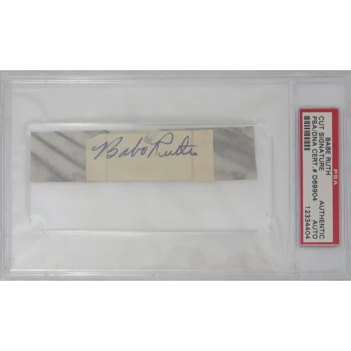 Babe Ruth Signed Cut  (PSA/DNA Encapsulated)