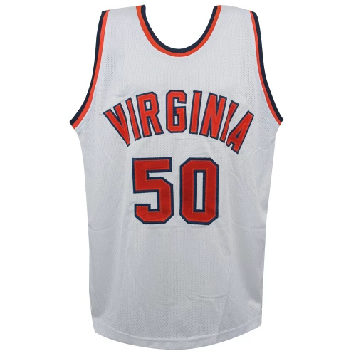 Ralph Sampson Signed White Custom College Basketball Jersey w/3x C'POY - Image 3