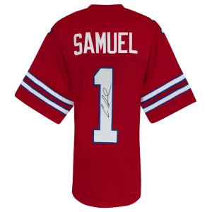 Curtis Samuel Signed Red Custom Football Jersey