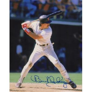 Benito Santiago Signed San Diego Padres Batting Action 8x10 Photo