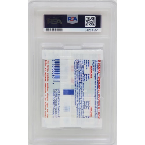 Barry Sanders Signed 1989 Score Football Trading Cards Un-Opened Pack (PSA Encapsulated) - Image 2