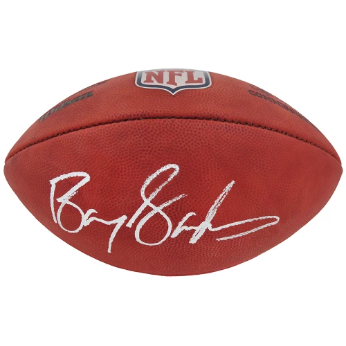 Barry Sanders Signed Wilson Duke Official NFL Game Football