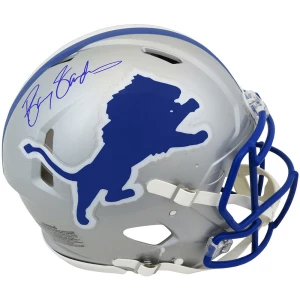 Barry Sanders Signed Detroit Lions Throwback Riddell Authentic ProLine Speed Helmet