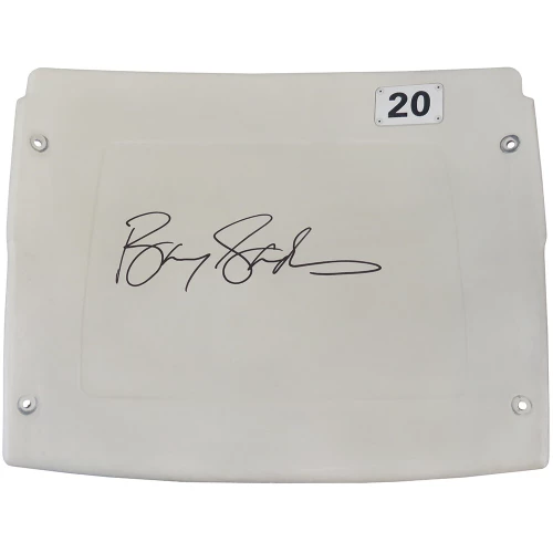 Barry Sanders Signed Detroit Silverdome White #20 Stadium Seatback