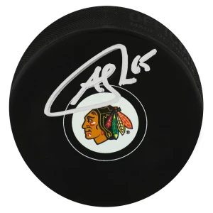 Andrew Shaw Signed Blackhawks Logo Hockey Puck