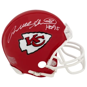 Will Shields Signed Kansas City Chiefs Riddell (VSR4) Mini Helmet w/HOF'15