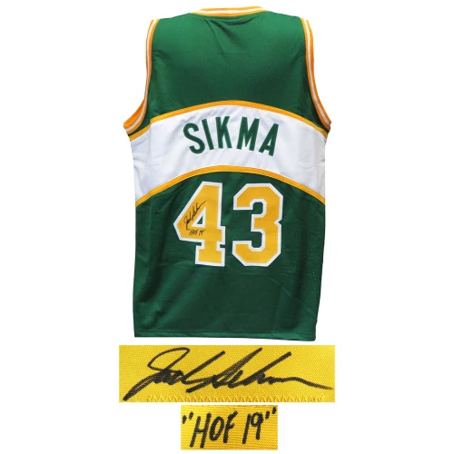 Jack Sikma Signed Green Throwback Custom Basketball Jersey w/HOF'19